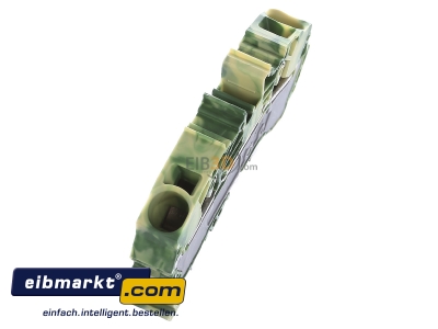 Ansicht oben links WAGO Kontakttechnik 2016-7607 Schutzleiterklemme 16qmm gr-ge 