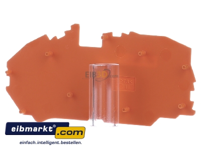Ansicht hinten WAGO Kontakttechnik 2016-7692 Abschlussplatte orange 