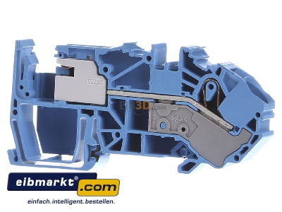 Front view WAGO Kontakttechnik 2016-7714 Neutral disconnect terminal block 12mm
