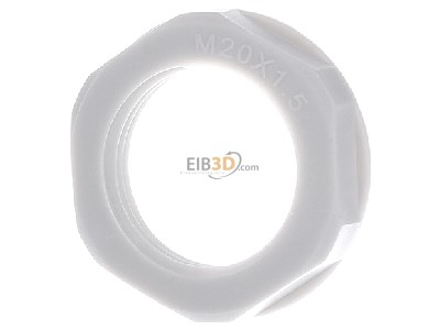 Front view Kaiser 8255.20 Locknut for cable screw gland M20 
