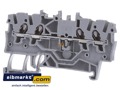 Front view WAGO Kontakttechnik 2000-1401 Feed-through terminal block 3,5mm 13,5A 
