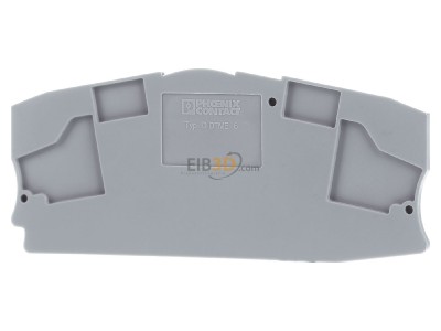 Front view Phoenix D-DTME 6 End/partition plate for terminal block 
