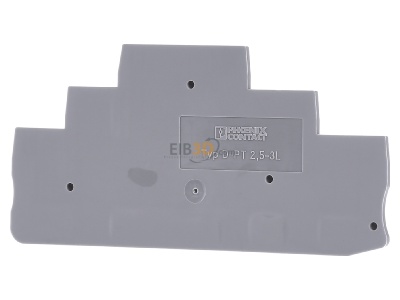 Front view Phoenix D-PT 2,5-3L End/partition plate for terminal block 
