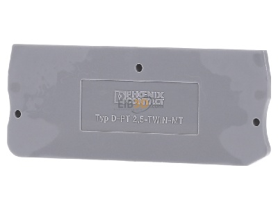 Back view Phoenix D-PT 2,5-TWIN-MT End/partition plate for terminal block 
