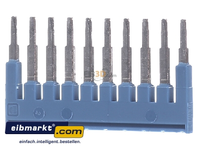 Frontansicht Phoenix Contact FBS 10-4 BU Querverbinder/Brcke Polzahl: 10, blau 