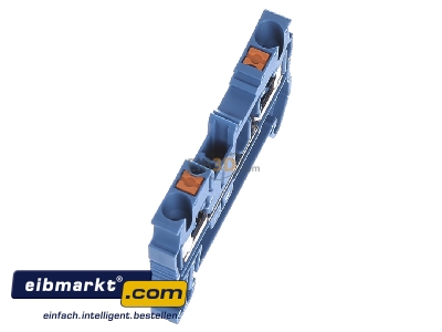 Ansicht oben links Phoenix Contact PT 2,5 BU Durchgangsreihenklemme 0,14-4qmm, 5,2mm, bl 