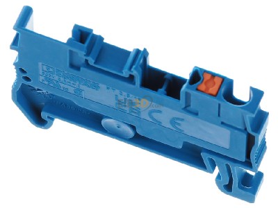 Ansicht oben hinten Phoenix PT 2,5/1P BU Durchgangsreihenklemme 0,14-4qmm, 5,2mm, bl 