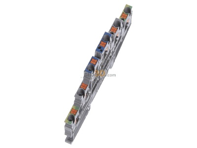 Ansicht oben links Phoenix PT 2,5-PE/L/N Schutzleiter-Reihenklemme 5,2 mm, grau 