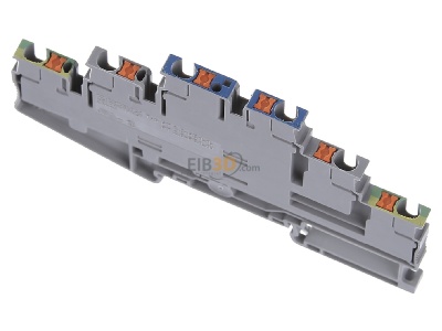 Ansicht oben hinten Phoenix PT 2,5-PE/L/N Schutzleiter-Reihenklemme 5,2 mm, grau 