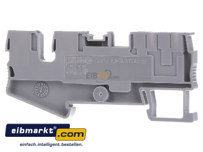 Ansicht hinten Phoenix Contact 3209662 Durchgangsreihenklemme 0,14-4qmm, 5,2mm, gr PT 2,5-QUATTRO/2P