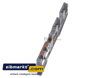 Ansicht oben links Phoenix Contact 3209662 Durchgangsreihenklemme 0,14-4qmm, 5,2mm, gr PT 2,5-QUATTRO/2P