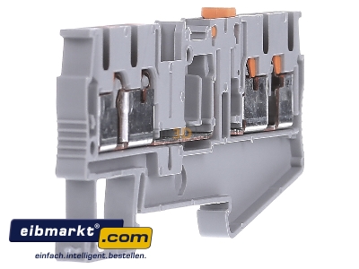 Ansicht links Phoenix Contact PT 2,5-QUATTRO-MT Durchgangsreihenklemme 0,14-4qmm, 5,2mm, gr 