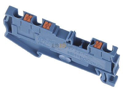 Ansicht oben hinten Phoenix PT 2,5-TWIN BU Durchgangsreihenklemme 0,14-4qmm, 5,2mm, bl 