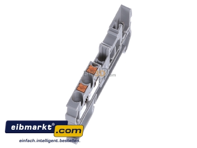 Ansicht oben links Phoenix Contact PT 2,5-TWIN/1P Durchgangsreihenklemme 0,14-4qmm, 5,2mm, gr 