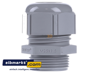 Front view Lapp Zubehr ST-M25x1,5 R7001 SGY Cable screw gland M25 
