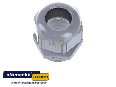 View up front Lapp Zubehr ST-M25x1,5 R7001 SGY Cable screw gland M25 
