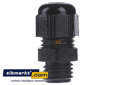 Front view Lapp Zubehr ST-M12x1,5 R9005 BK Cable screw gland M12
