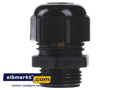 Back view Lapp Zubehr ST-M20x1,5 R9005 BK Cable screw gland M20 - 
