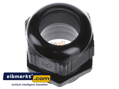 Ansicht oben vorne Lapp Zubehr 53111250 Kabelverschraubung SKINTOP ST-M40x1,5 R9005 BK