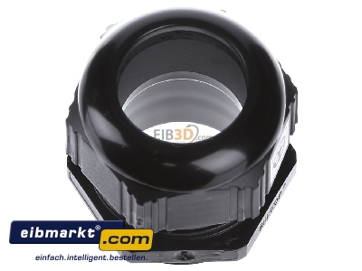 Ansicht oben links Lapp Zubehr 53111250 Kabelverschraubung SKINTOP ST-M40x1,5 R9005 BK