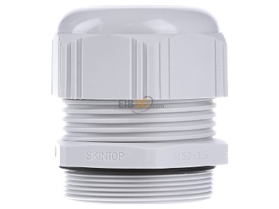 Front view Lapp ST-M50x1,5 R7035 LGY Cable gland / core connector M50 

