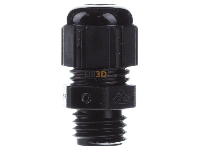 View on the left Lapp STR-M12x1,5 R9005 BK Cable gland / core connector 
