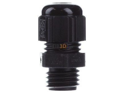 View on the right Lapp STR-M12x1,5 R9005 BK Cable gland / core connector 
