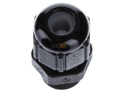 Ansicht oben vorne Lapp STR-M12x1,5 R9005 BK Kabelverschraubung SKINTOP 