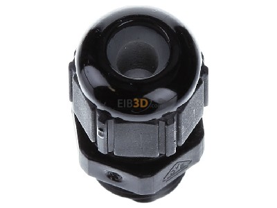 Ansicht oben links Lapp STR-M12x1,5 R9005 BK Kabelverschraubung SKINTOP 