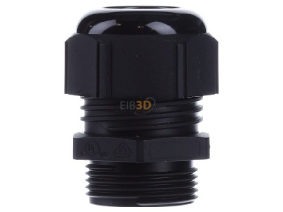 Back view Lapp STR-M25x1,5 R9005 BK Cable gland / core connector 
