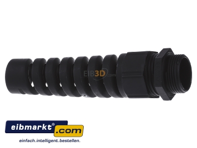 Back view Lapp Zubehr BS-M25x1,5 R9005 BK Cable screw gland M25

