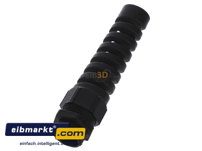 View top left Lapp Zubehr BS-M25x1,5 R9005 BK Cable screw gland M25
