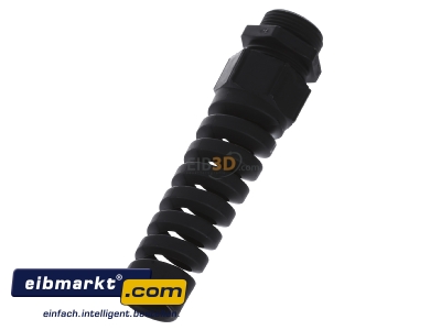 View top right Lapp Zubehr BS-M25x1,5 R9005 BK Cable screw gland M25
