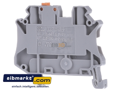 Back view Phoenix Contact UT 2,5-MT Disconnect terminal block 20A 1-p 5,2mm 
