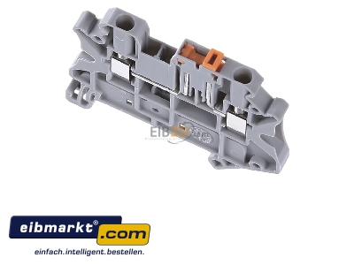 View up front Phoenix Contact UT 2,5-MT Disconnect terminal block 20A 1-p 5,2mm 
