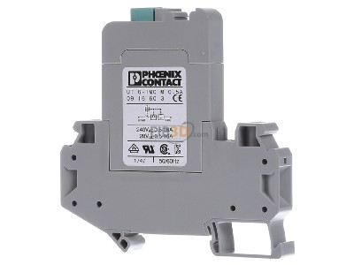 Front view Phoenix UT 6-TMC M 0,5A Miniature circuit breaker 1-p 
