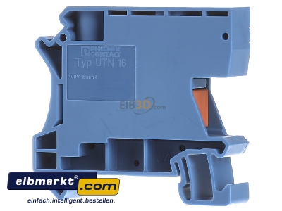 Back view Phoenix Contact UTN 16 Neutral disconnect terminal block 12,2mm 
