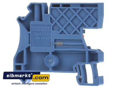 Back view Phoenix Contact UTN  4 Neutral disconnect terminal block 6,2mm - UTN 4
