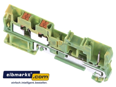 Ansicht oben vorne Phoenix Contact PT 2,5-TWIN/1P-PE Schutzleiter-Reihenklemme 