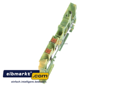 Ansicht oben links Phoenix Contact PT 2,5-TWIN/1P-PE Schutzleiter-Reihenklemme 