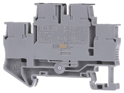 Back view Phoenix PTTB 2,5-PV Feed-through terminal block 5,2mm 22A 
