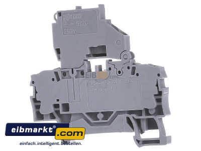 Ansicht hinten WAGO Kontakttechnik 2002-1611 Sicherungsklemme 0,25-2,5qmm grau 