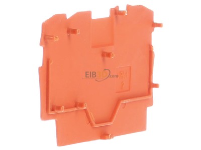 Ansicht rechts WAGO 2000-1392 3L-Abschlussplatte orange 