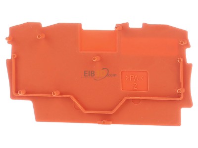 Back view WAGO 2000-1392 End/partition plate for terminal block 
