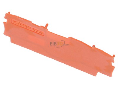 Ansicht oben vorne WAGO 2000-1392 3L-Abschlussplatte orange 