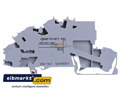 Ansicht hinten WAGO Kontakttechnik 821-122 Hauptverteiler-Set 1 TopJob S 