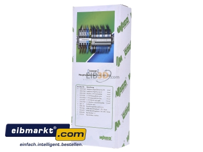 Frontansicht WAGO Kontakttechnik 821-123 Hauptverteiler-Set 2 TopJob S 