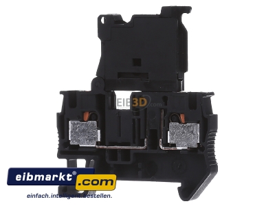 Frontansicht Phoenix Contact PT4-HESILED 24(5x20) Sicherungsreihenklemme 0,2-6qmm,6,3A 30V,sw 