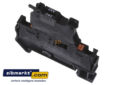 Ansicht oben hinten Phoenix Contact PT4-HESILED 24(5x20) Sicherungsreihenklemme 0,2-6qmm,6,3A 30V,sw 