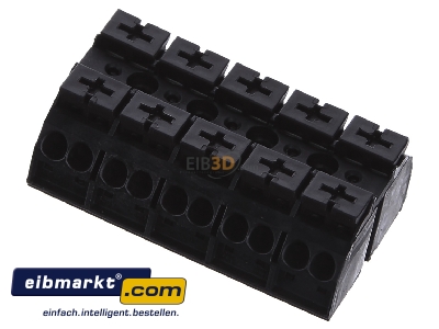 Top rear view OBO Bettermann CP45-KL Terminal strip 5-p
